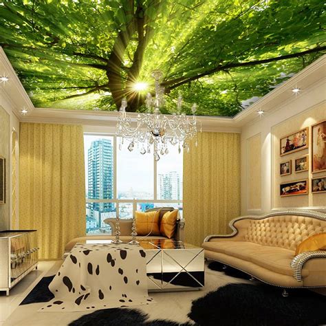 Wholesale Trees And Sun Murals 3d Wall Photo Murals For