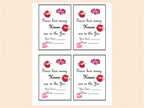 Check spelling or type a new query. Guess how many Kisses there are in a jar - Magical Printable