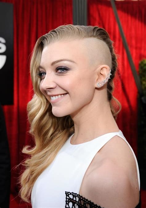 Natalie dormer on margaery's revealing costumes. Natalie Dormer debuts half-shaved head at SAG Awards - NY ...