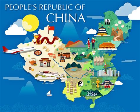 China Landmarks Map