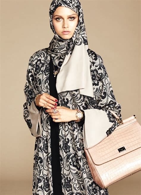 dolce and gabbana designs hijab and abaya collection for muslim women vogue