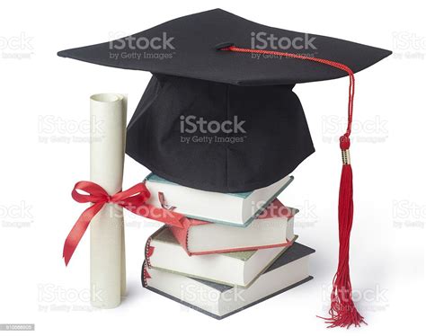 Graduation Cap And Diploma Stock Photo Download Image Now
