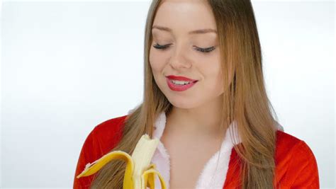 Stock Video Of Young Girl Sexy Eating A Banana 15621523 Shutterstock