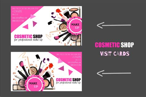 Cosmetic Shop Cards By Gingerart On Creativemarket Business Card Set