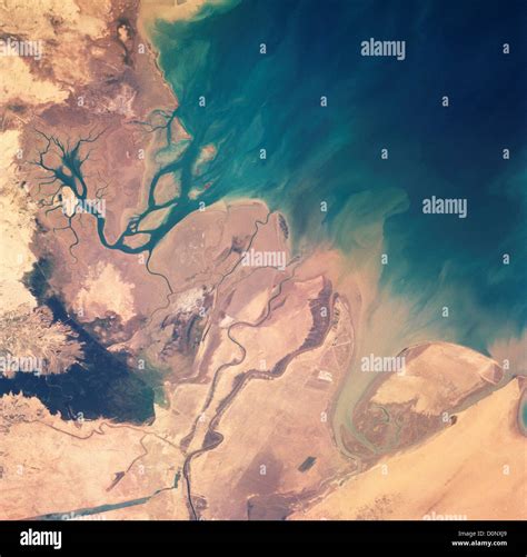 A View Of Persian Gulf From Space Stock Photo Alamy