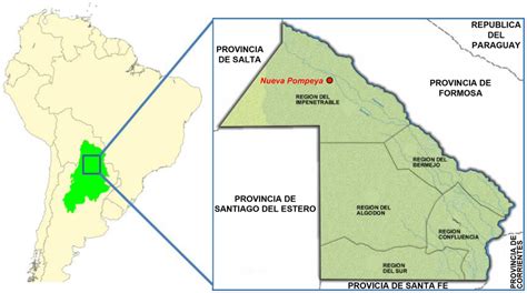 Map Of Gran Chaco Region And The Focus On Chaco Province In Argentina