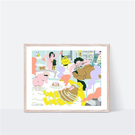 Póster De Bath Is Fun Whimsical Funny Art Print Póster De Etsy México