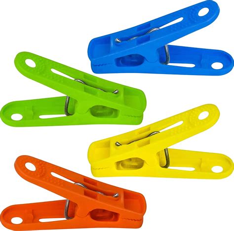 decorrack 96 mini colored clothespins bpa free plastic sturdy pegs with rust