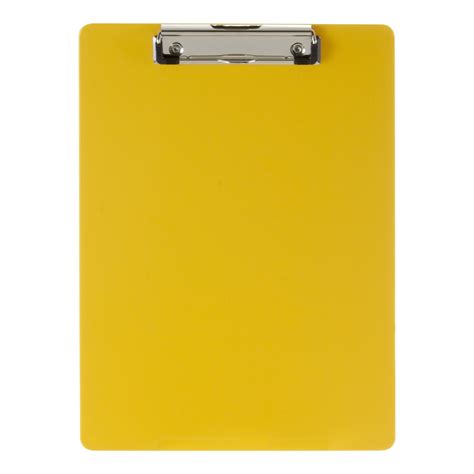 Recycled Plastic Clipboard Yellow