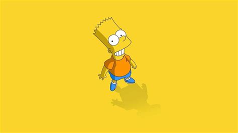 Download Bart Simpson Neon Yellow Wallpaper
