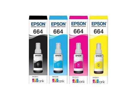 Kit Refil Tinta Original Epson 664 P Impressora Epson L110 L200