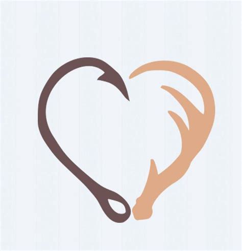 These go beyond basic fonts and cuts into intricate trinket boxes. Interlocking Hook and Antler svg Heart Cutting by ...