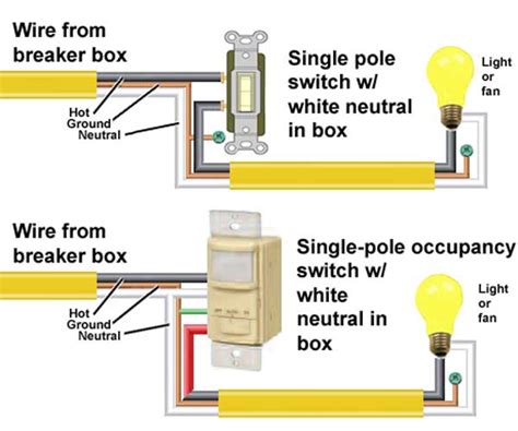 Motion Sensor Light And Switch Diagram