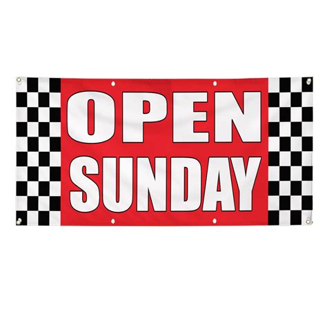 Open Sundays Auto Body Shop Car Repair Banner Sign 3 Ft X 6 Ft W 6