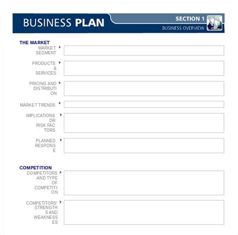 Template For Business Plan