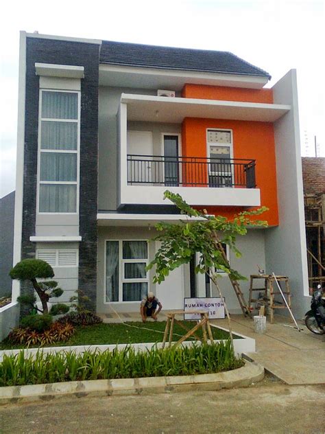 design rumah minimalis warna orange desain rumah