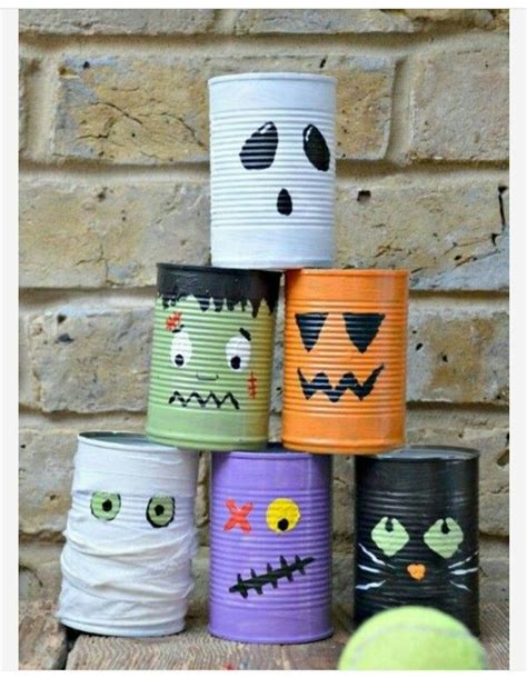 Tin Can Monsters Halloween Party Activities Fun Halloween Games