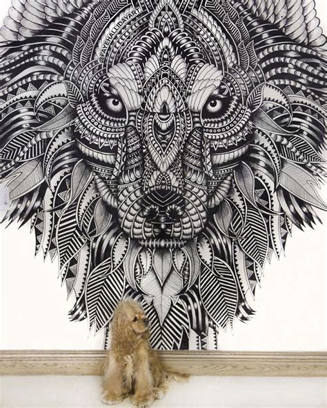 Intricate Animal Drawings By Fay Halliday Blend With Nature