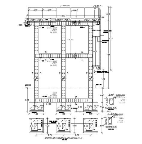 D Cad Rcc Structure Drawings Details Autocad Software File Cadbull My