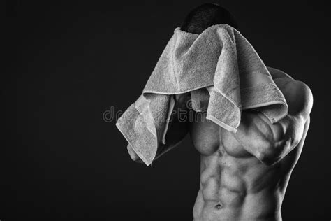 Muscular Man With The Towel Stock Photo Image Of Energy Portrait