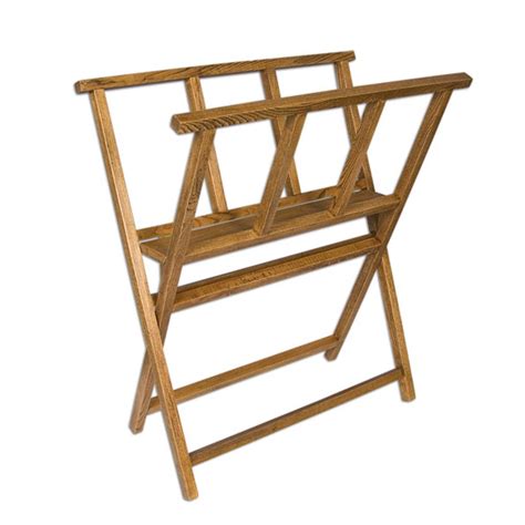 Creative Mark Folding Wood Large Print Rack Perfect For Display Of