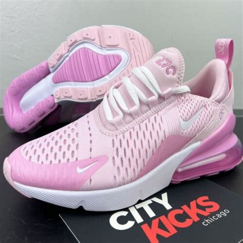 New Nike Air Max 270 Gs Sz 5y Womens Sz 65 Pink White Workout Shoes