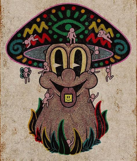 Best Ideas For Coloring Trippy Mushroom Art