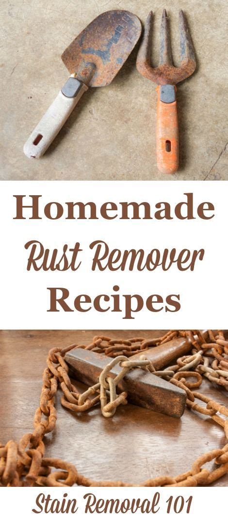 Natural Homemade Rust Remover Recipes Rust Removers Deep Cleaning