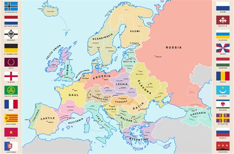 Alternative Map Of Europe R Imaginarymaps