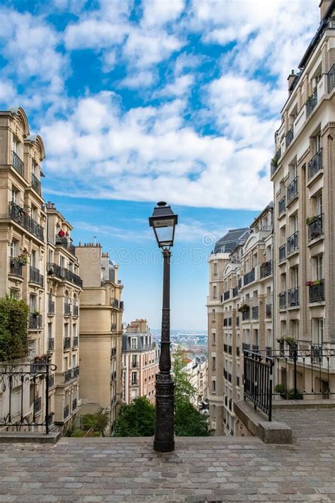 Paris Staircase In Montmartre Stock Photo Image Of French Famous