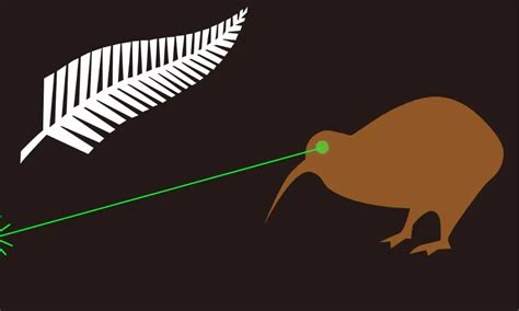 Kiwi Laser Flag Kiwi For The New Zealand Flag Laser Kiwi Flag At The