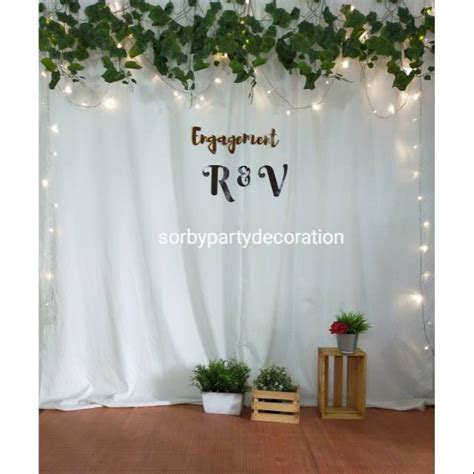 Maybe you would like to learn more about one of these? Paket Backdrop background photobooth dekorasi lamaran ...