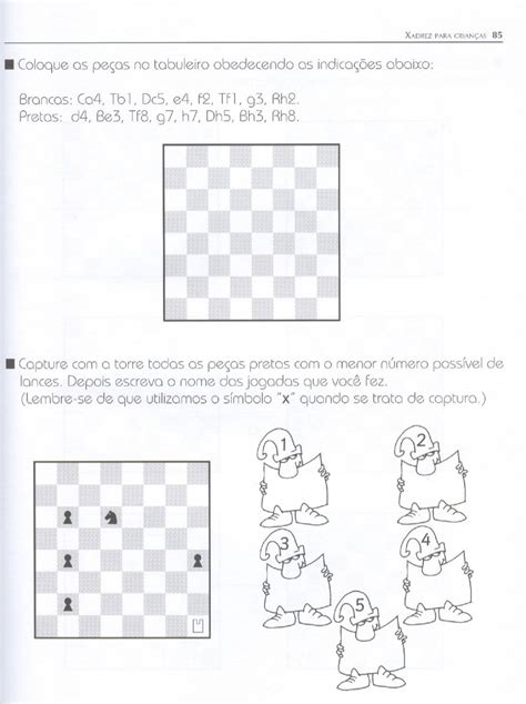 Atividades De Xadrez Para Imprimir