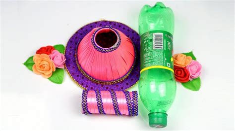 Diy Showpiece Making At Home With Plastic Bottle Diy Art And Craft