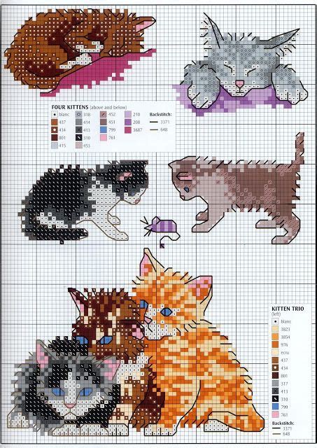 Choose from annie's wide range of counted cross stitch patterns to find a project perfect for your home décor, gift giving, or other creative use. Needle-Works Butterfly: Cats And Kittens Cross Stitch ...
