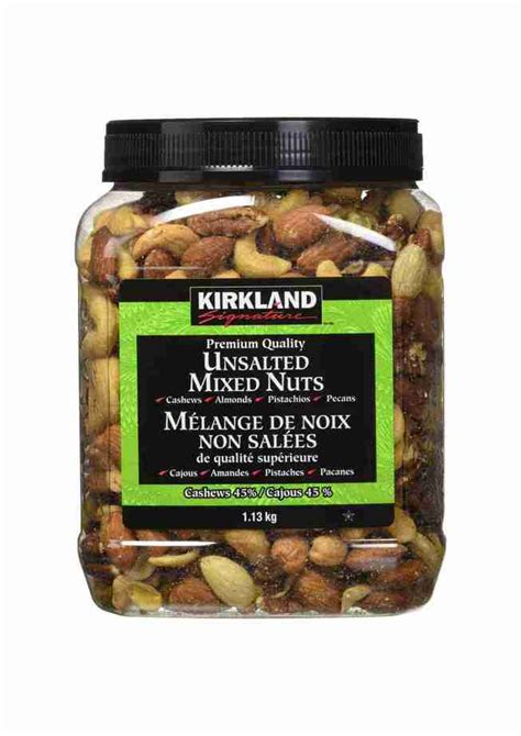 Kirkland Signature Unsalted Mixed Nuts 113kg Csi Grocery