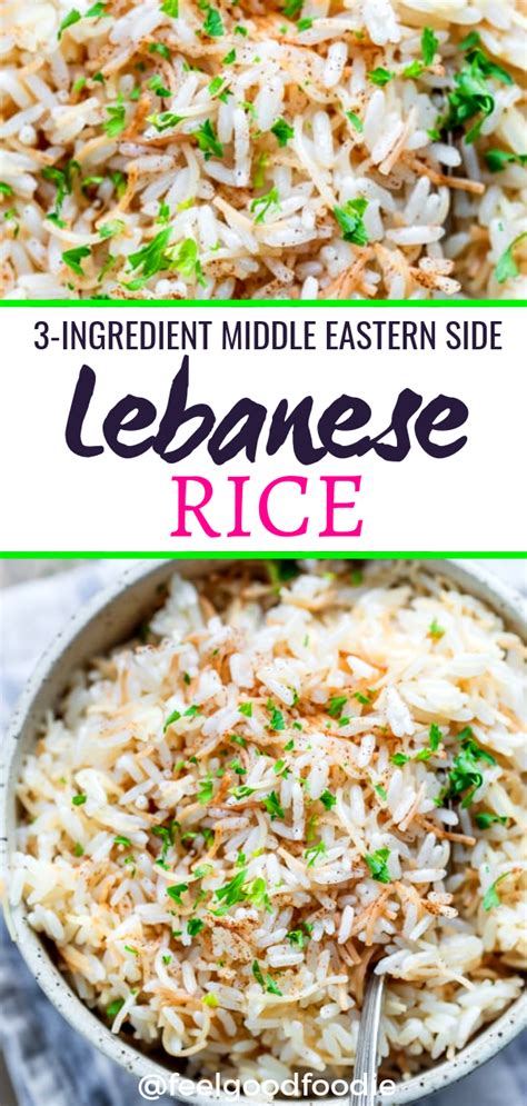 Recipe Middle Eastern Rice Dish Lebanese Rice Hashweh One Pot Rice