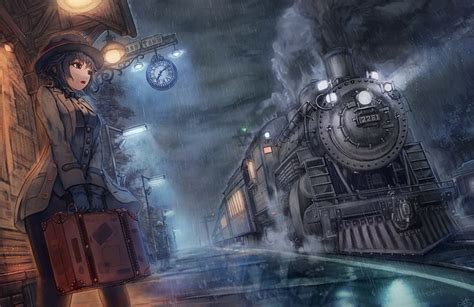 2560x1440px Free Download Hd Wallpaper Anime Anime Girls Train