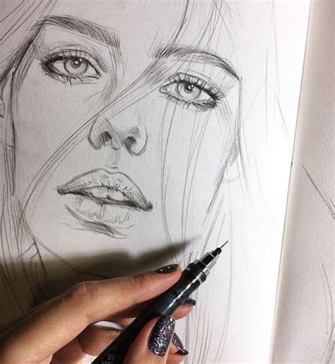 crayon pour dessiner portrait