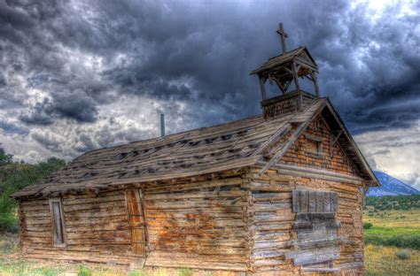 An Old Log And Adobe Church On Yellowstone Road Cuchara Valley In