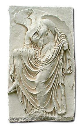 Nike from Acropolis Greek Relief from Acropolis, Two Sizes ... Drunken hercules assaulting nymph auge, ancient greek box mirror cover.