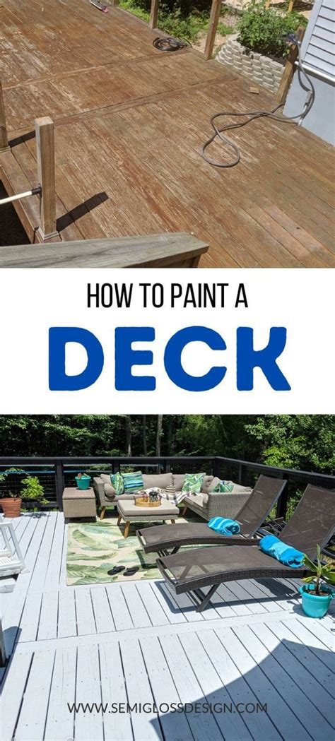 How To Paint A Deck The Easy Way Semigloss Design