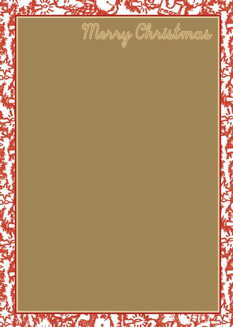 christmas letterhead  printable christmas