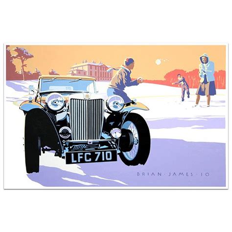 1947 Mg Tc Limited Edition Print By Brian James A Lovely Image Of A