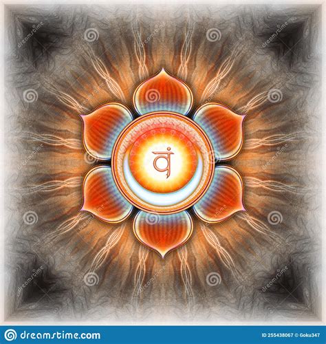Second Chakra Svadhisthana Chakra Sacral Chakra Stock Illustration Illustration Of Mantra