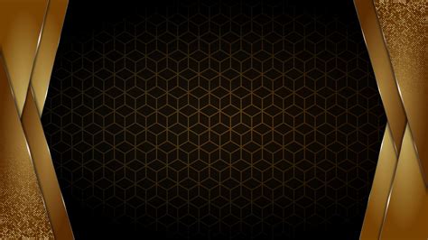 Black And Gold Background Abstract Geometric Shapes Luxury Design