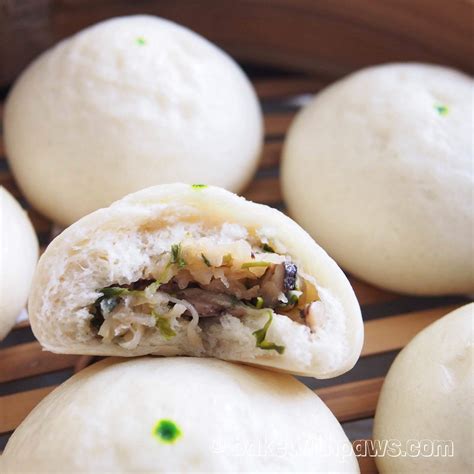 Steamed Vegetable Buns Bake With Paws