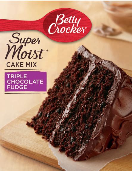 I've always been mesmerized by those videos online of gorgeous cakes that, when cut into, reveal a heaping pile of candy and sprinkles in the center. Betty Crocker Super Moist Cake Mix - Triple Chocolate ...