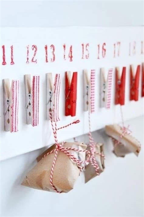Clothespins Advent Calendar Recyclart