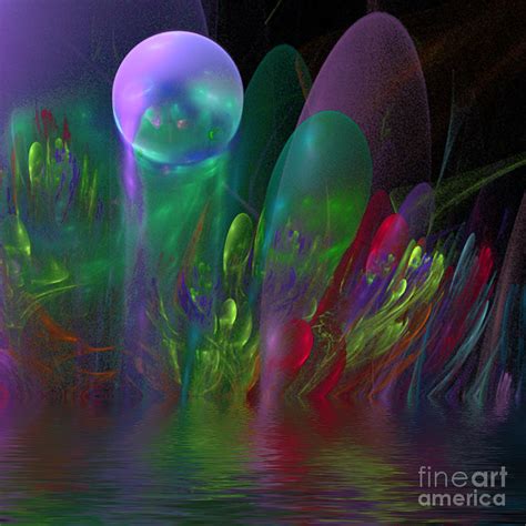 Bubble Birth Abstract Fractal Digital Art By Dee Flouton Fine Art America